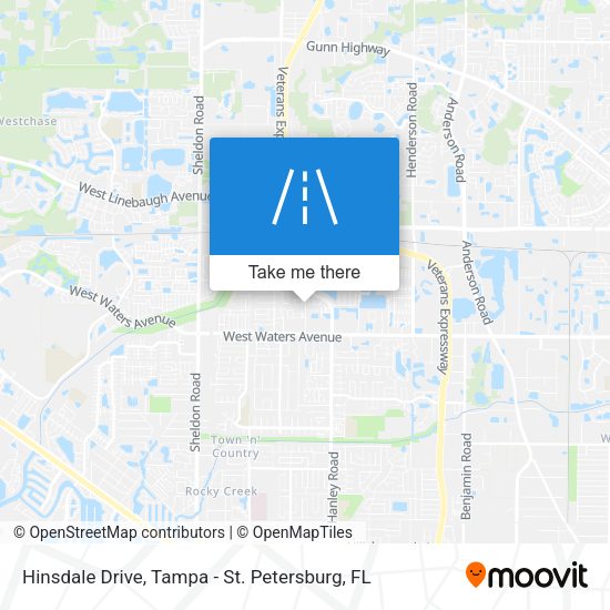 Hinsdale Drive map