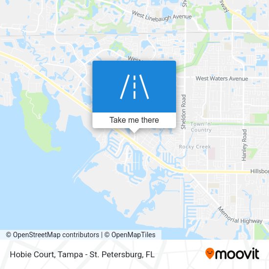 Mapa de Hobie Court