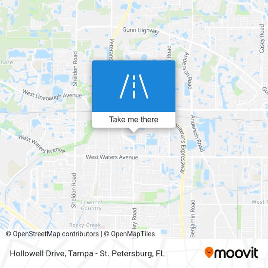 Hollowell Drive map