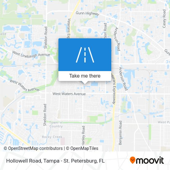 Hollowell Road map