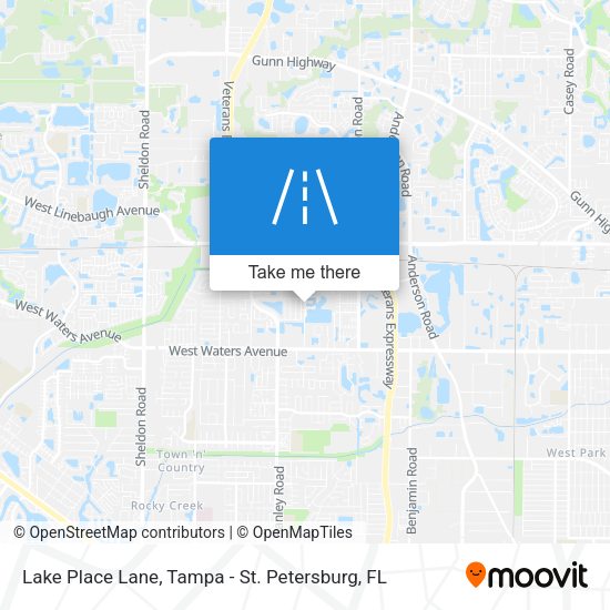 Lake Place Lane map