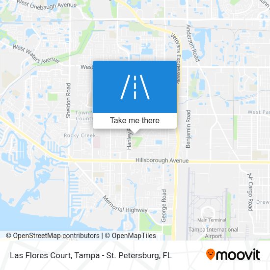 Las Flores Court map