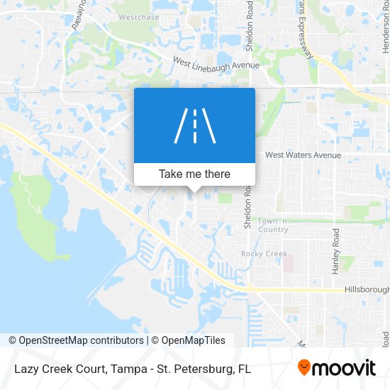 Mapa de Lazy Creek Court