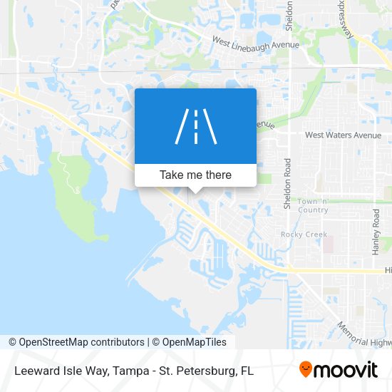 Leeward Isle Way map