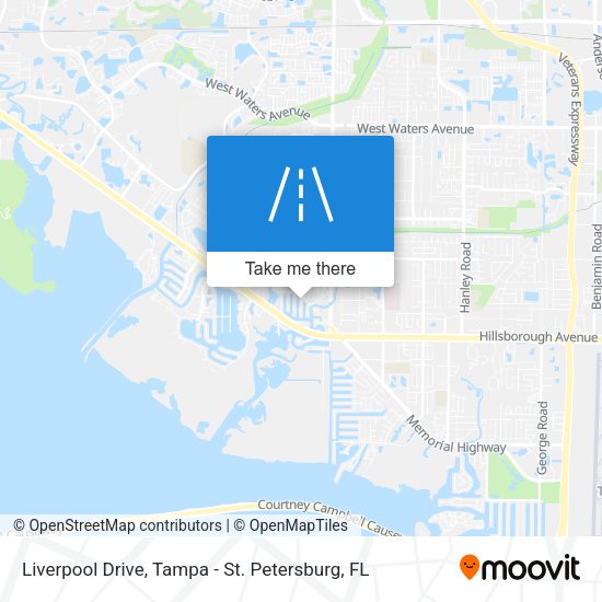 Mapa de Liverpool Drive