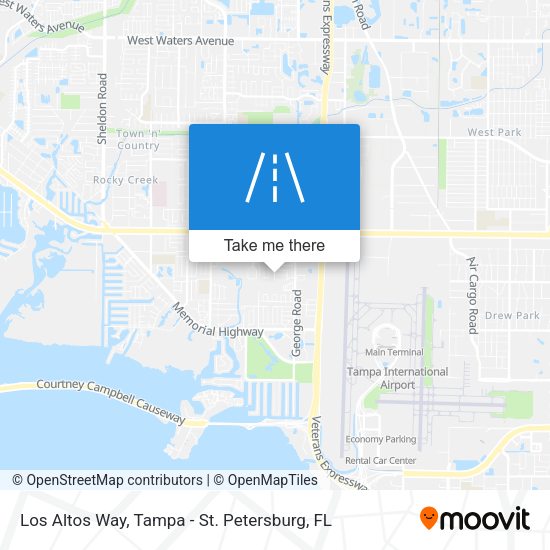 Los Altos Way map