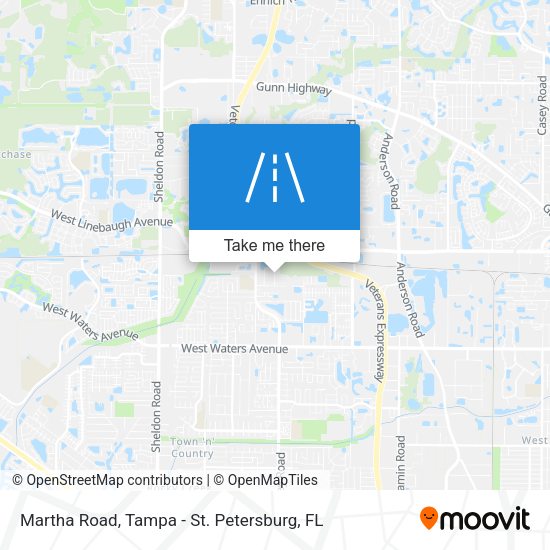 Mapa de Martha Road