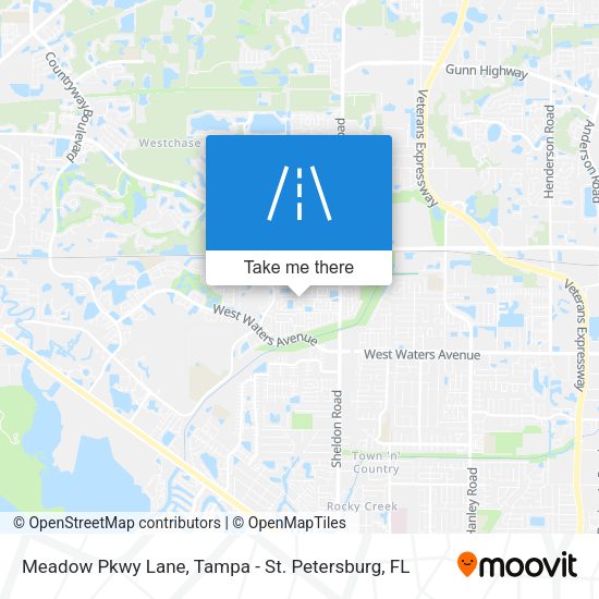 Mapa de Meadow Pkwy Lane
