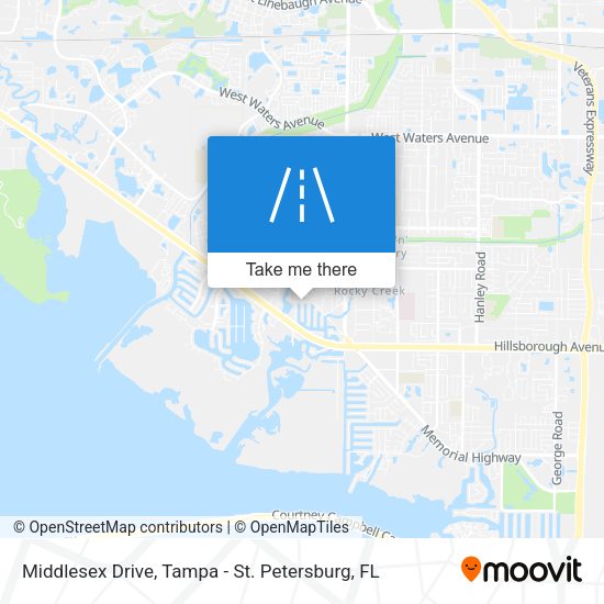 Middlesex Drive map
