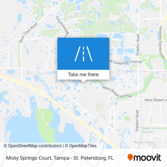 Misty Springs Court map