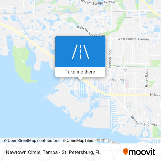 Newtown Circle map