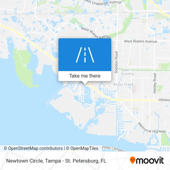 Mapa de Newtown Circle