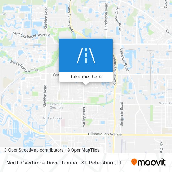 Mapa de North Overbrook Drive