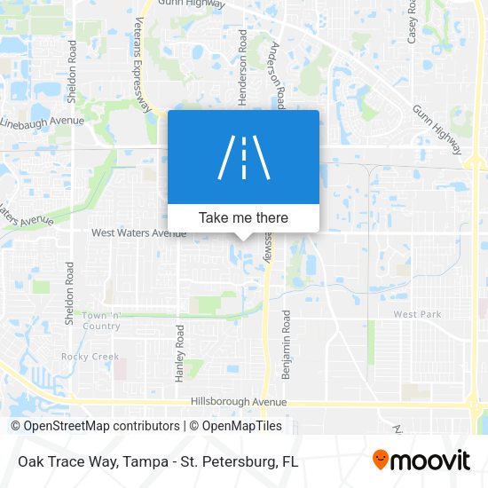 Oak Trace Way map