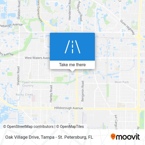 Mapa de Oak Village Drive