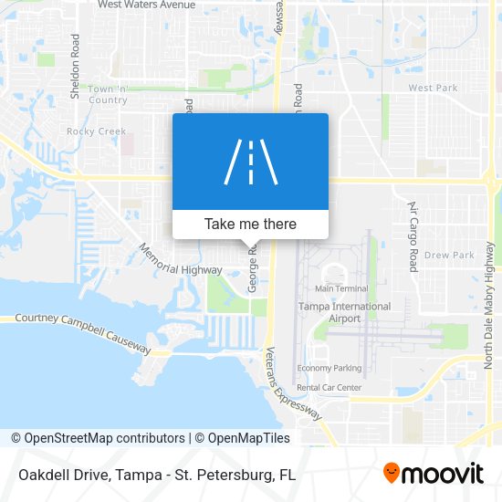 Oakdell Drive map