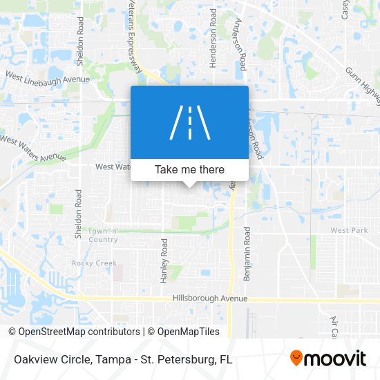 Oakview Circle map