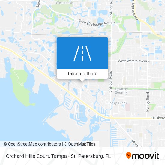 Orchard Hills Court map