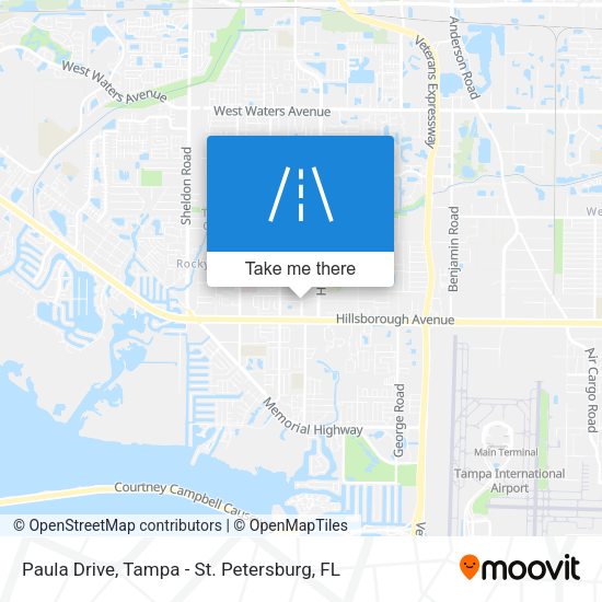 Paula Drive map