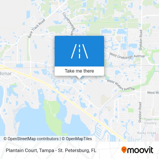 Plantain Court map
