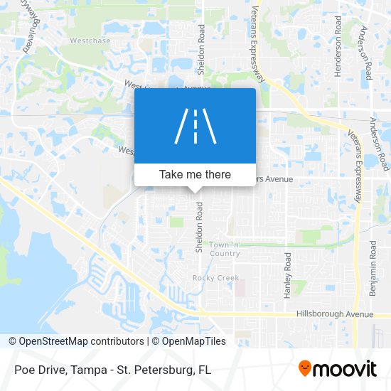 Poe Drive map