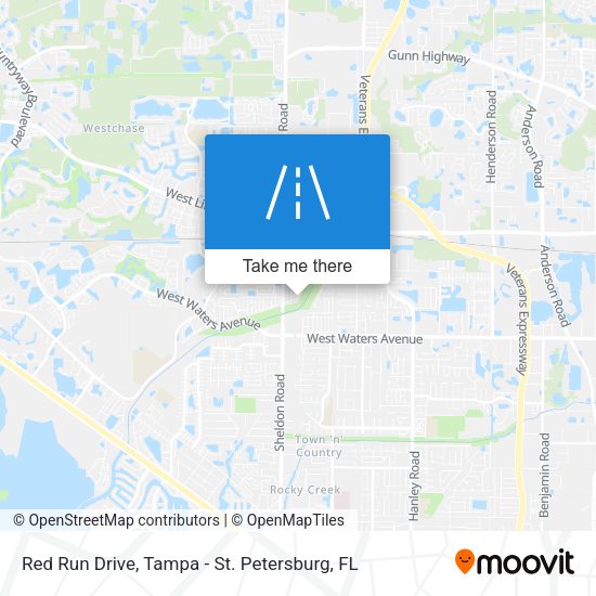 Red Run Drive map