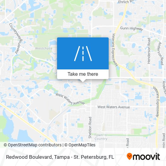 Redwood Boulevard map