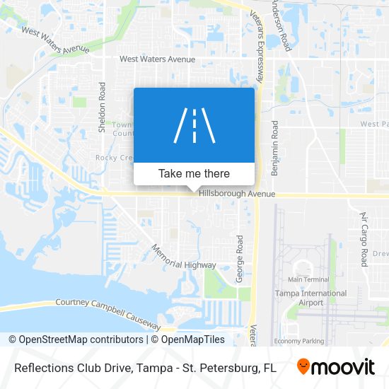 Reflections Club Drive map