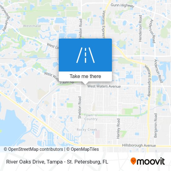 River Oaks Drive map