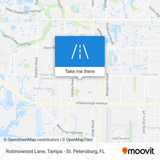 Robinswood Lane map