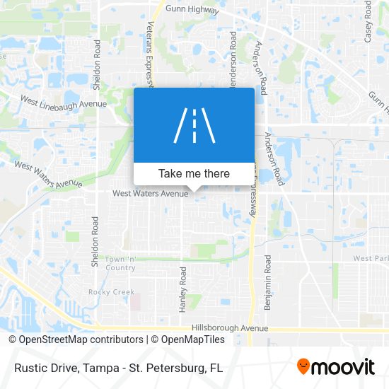 Rustic Drive map