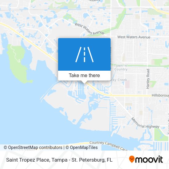 Saint Tropez Place map