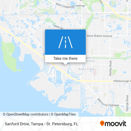 Mapa de Sanford Drive
