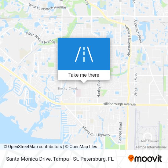 Mapa de Santa Monica Drive
