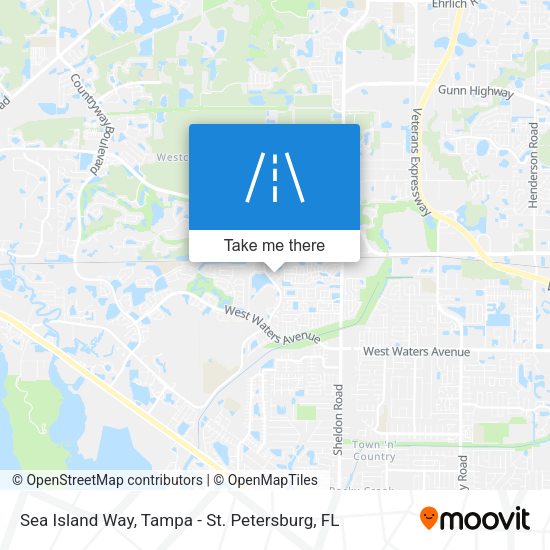 Sea Island Way map