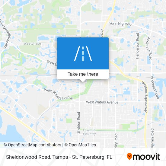 Sheldonwood Road map