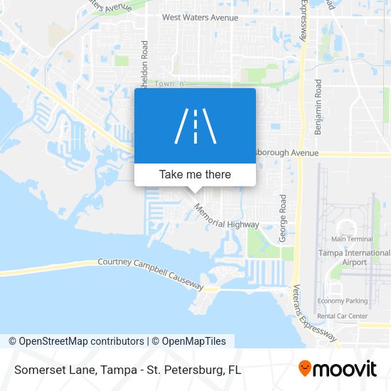 Somerset Lane map