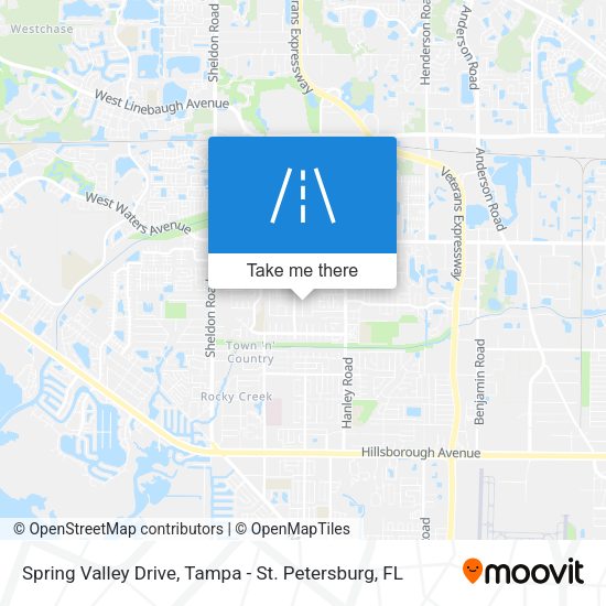 Spring Valley Drive map