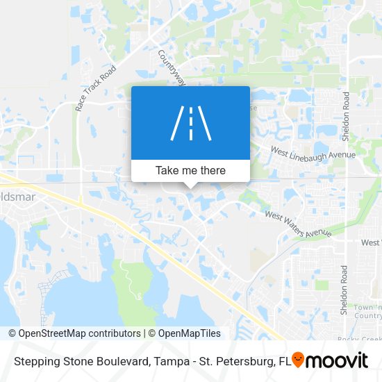 Stepping Stone Boulevard map