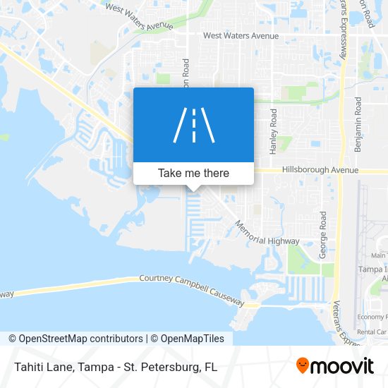 Mapa de Tahiti Lane