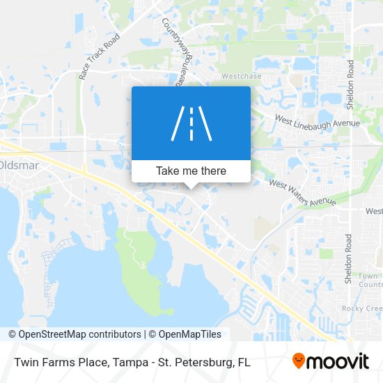 Twin Farms Place map