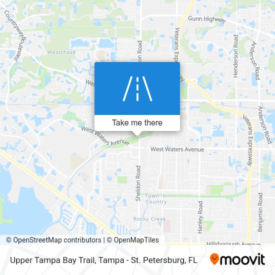 Upper Tampa Bay Trail map