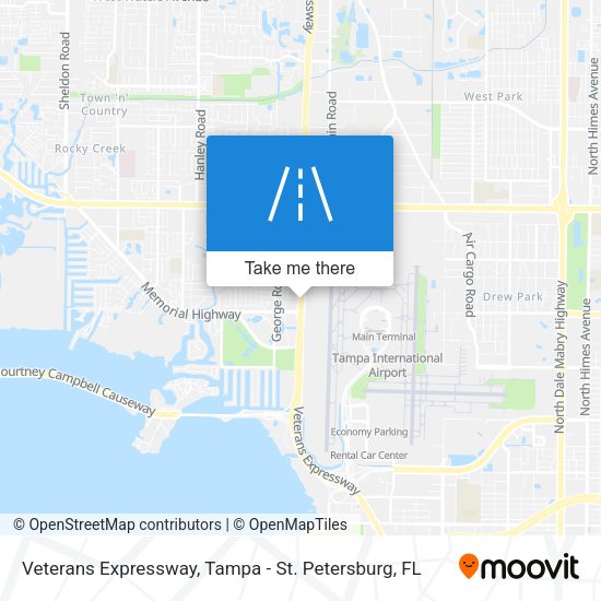 Mapa de Veterans Expressway