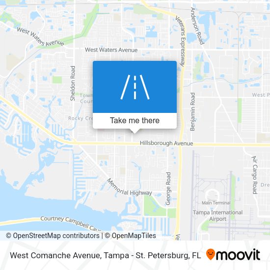 Mapa de West Comanche Avenue