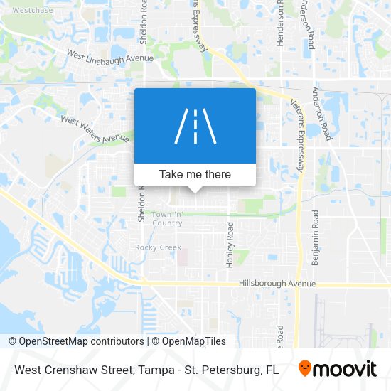 Mapa de West Crenshaw Street