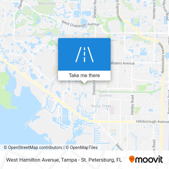 West Hamilton Avenue map