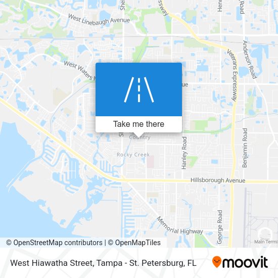 West Hiawatha Street map