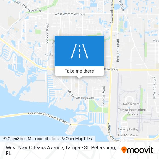 West New Orleans Avenue map