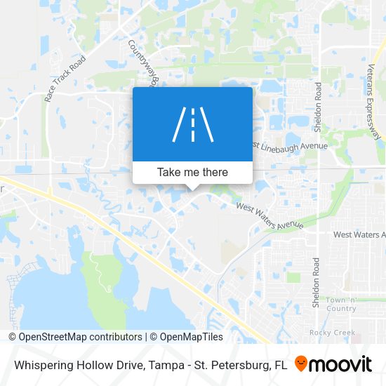 Whispering Hollow Drive map