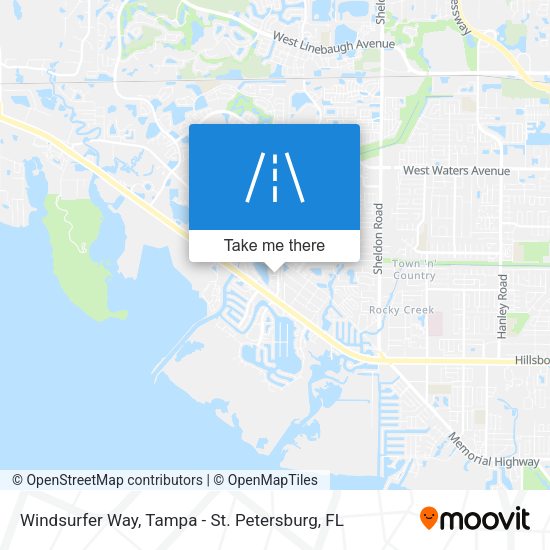 Windsurfer Way map